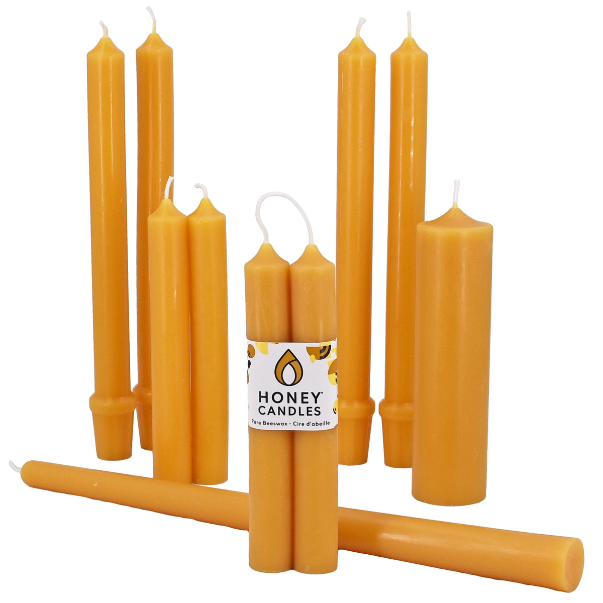 Candlesticks Tagged 100 Pure Beeswax 6 Inch Tube Honey Candles Canada 4422