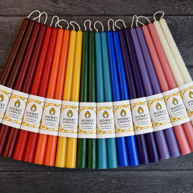 Enviro-dyes and Coloured Beeswax Candles