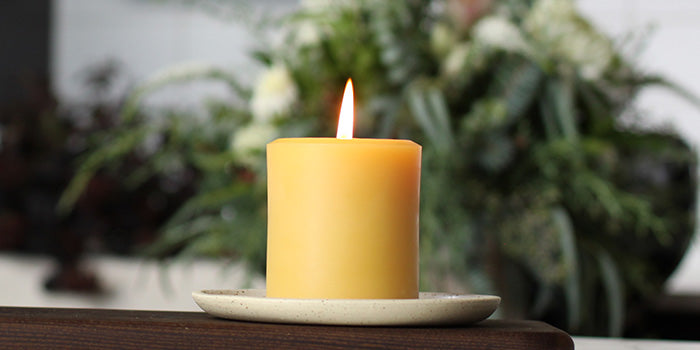 Classic Round Pillars – Honey Candles Canada