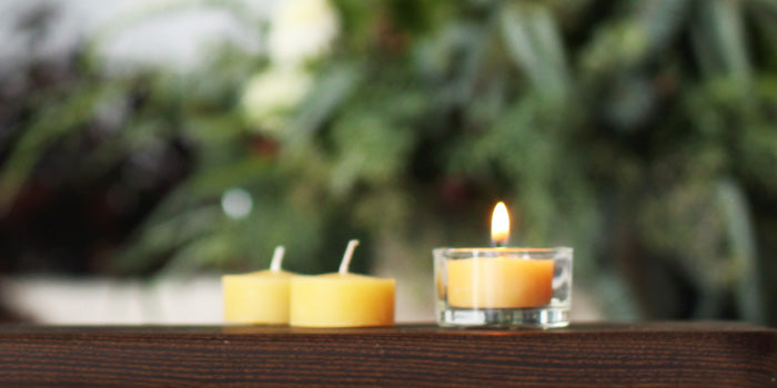 100% Pure Beeswax Tealights – Honey Candles Canada